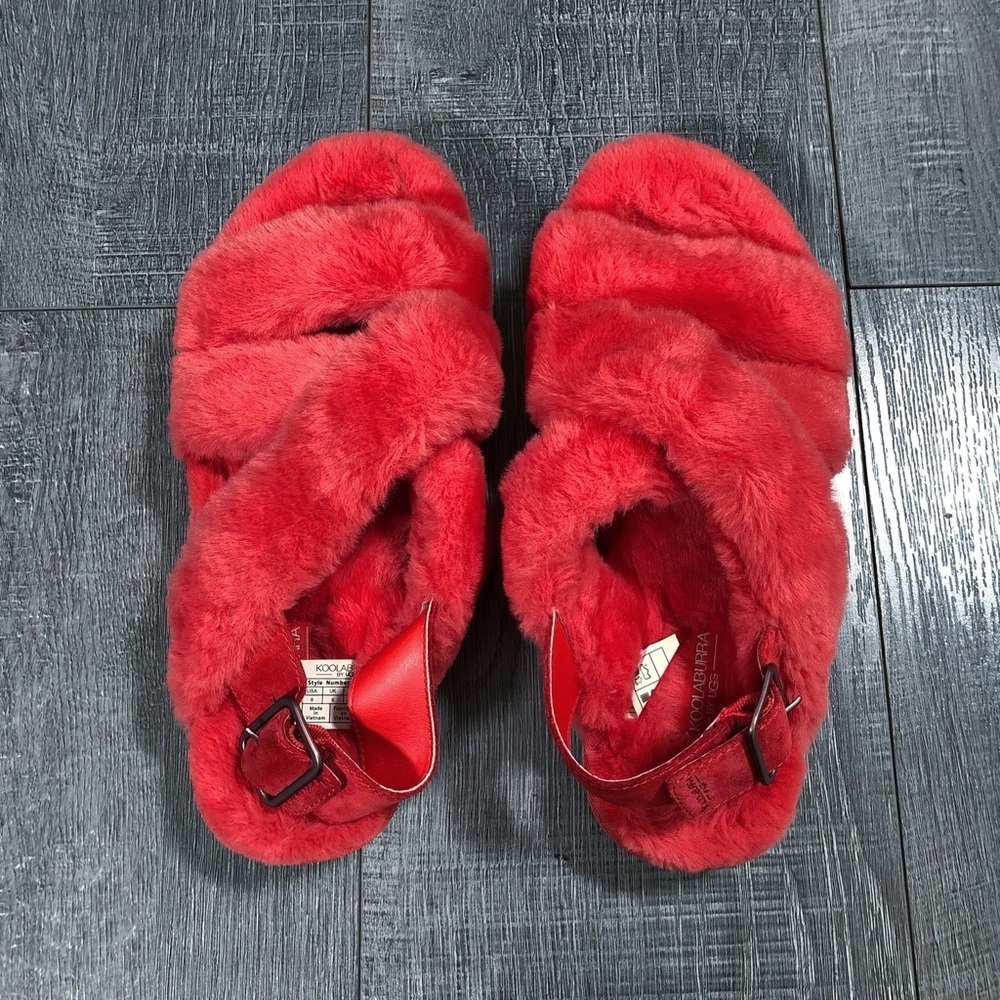 Koolaburra by UGG Women's Fuzz-Ee slipper/sandal hybrid Size 8 - Picture 2 of 9